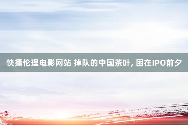 快播伦理电影网站 掉队的中国茶叶， 困在IPO前夕
