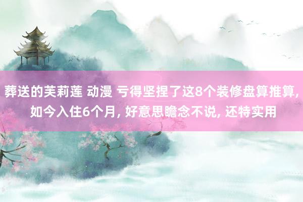葬送的芙莉莲 动漫 亏得坚捏了这8个装修盘算推算， 如今入住6个月， 好意思瞻念不说， 还特实用